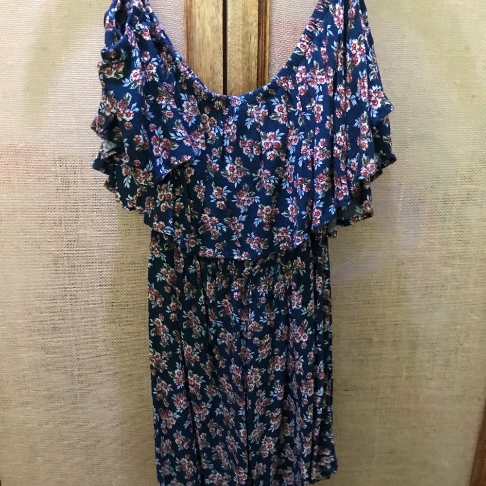 Floral off the shoulder romper